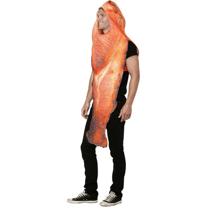 Pink - Side - Smiffys Mens Bacon Costume