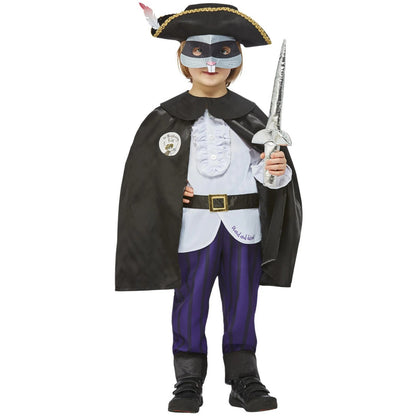 Black-Blue-Violet - Front - The Highway Rat Childrens-Kids Julia Donaldson Costume