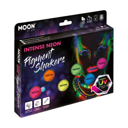 Multicoloured - Back - Moon Glow Neon UV Pigment Powder