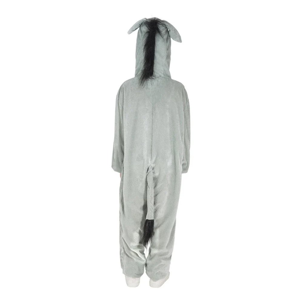 Grey-White - Back - Smiffys Childrens-Kids Donkey Costume