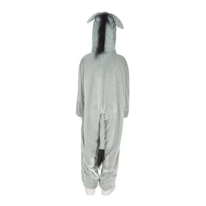 Grey-White - Back - Smiffys Childrens-Kids Donkey Costume