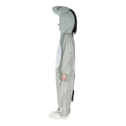 Grey-White - Side - Smiffys Childrens-Kids Donkey Costume