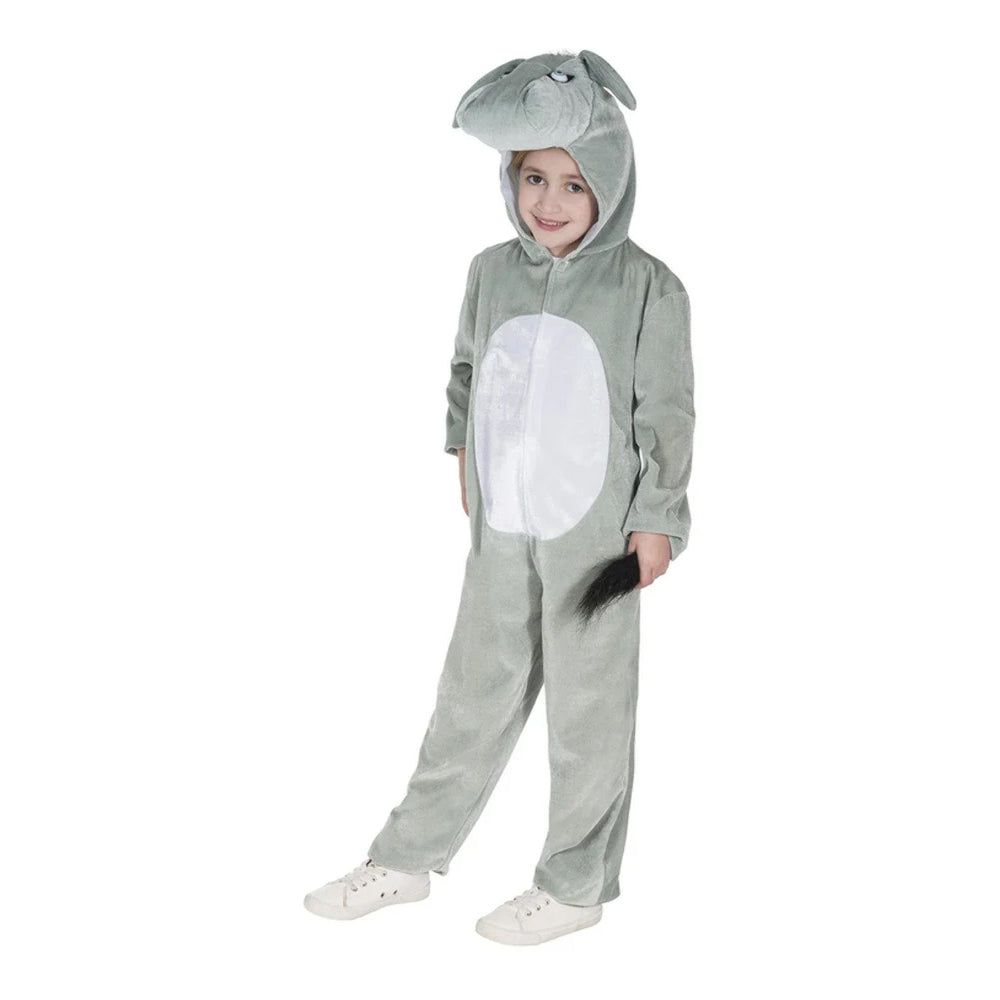 Grey-White - Front - Smiffys Childrens-Kids Donkey Costume