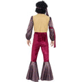 Purple-Pink - Back - Smiffys Mens 70s Psychedelic Rocker Costume Set