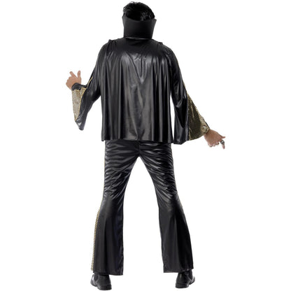 Black-Gold - Back - Elvis Mens Elvis Costume Set