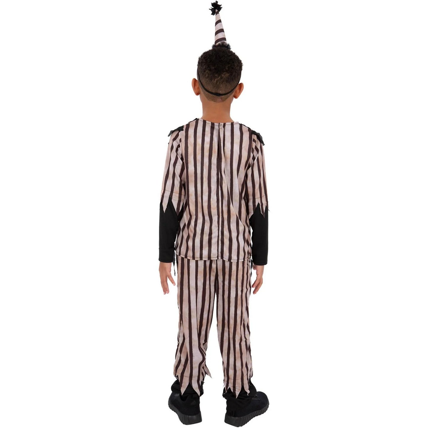 Black-White - Back - Smiffys Boys Vintage Clown Costume Set