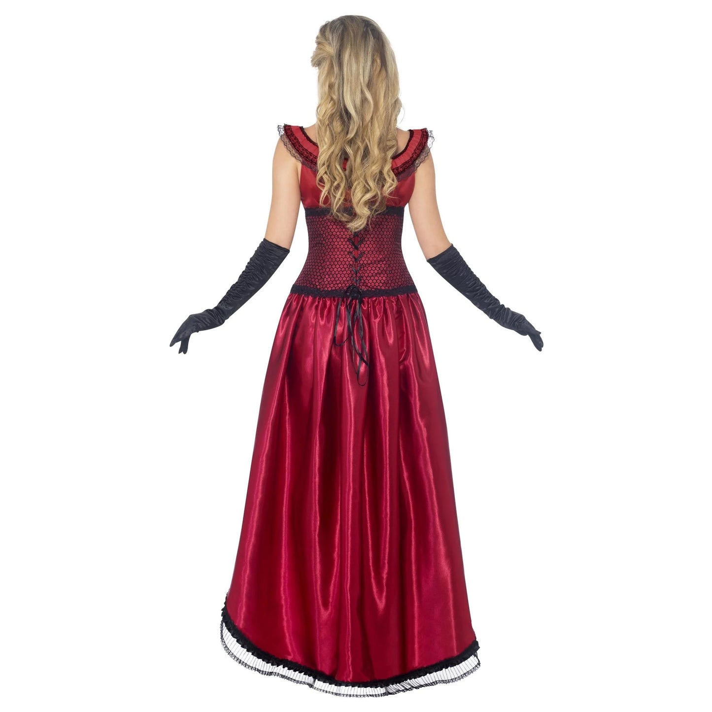 Burgundy - Back - Smiffys Womens-Ladies Western Authentic Costume Set