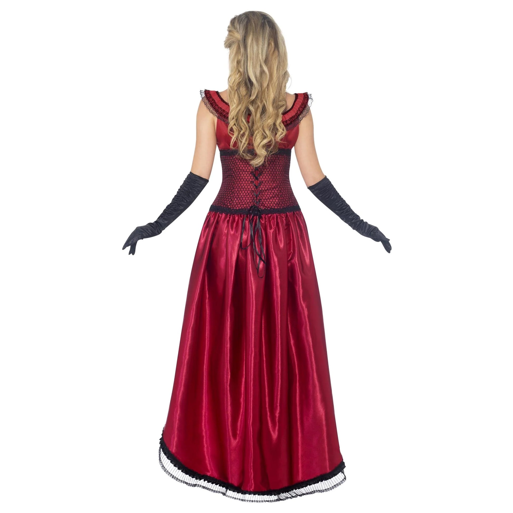 Burgundy - Back - Smiffys Womens-Ladies Western Authentic Costume Set
