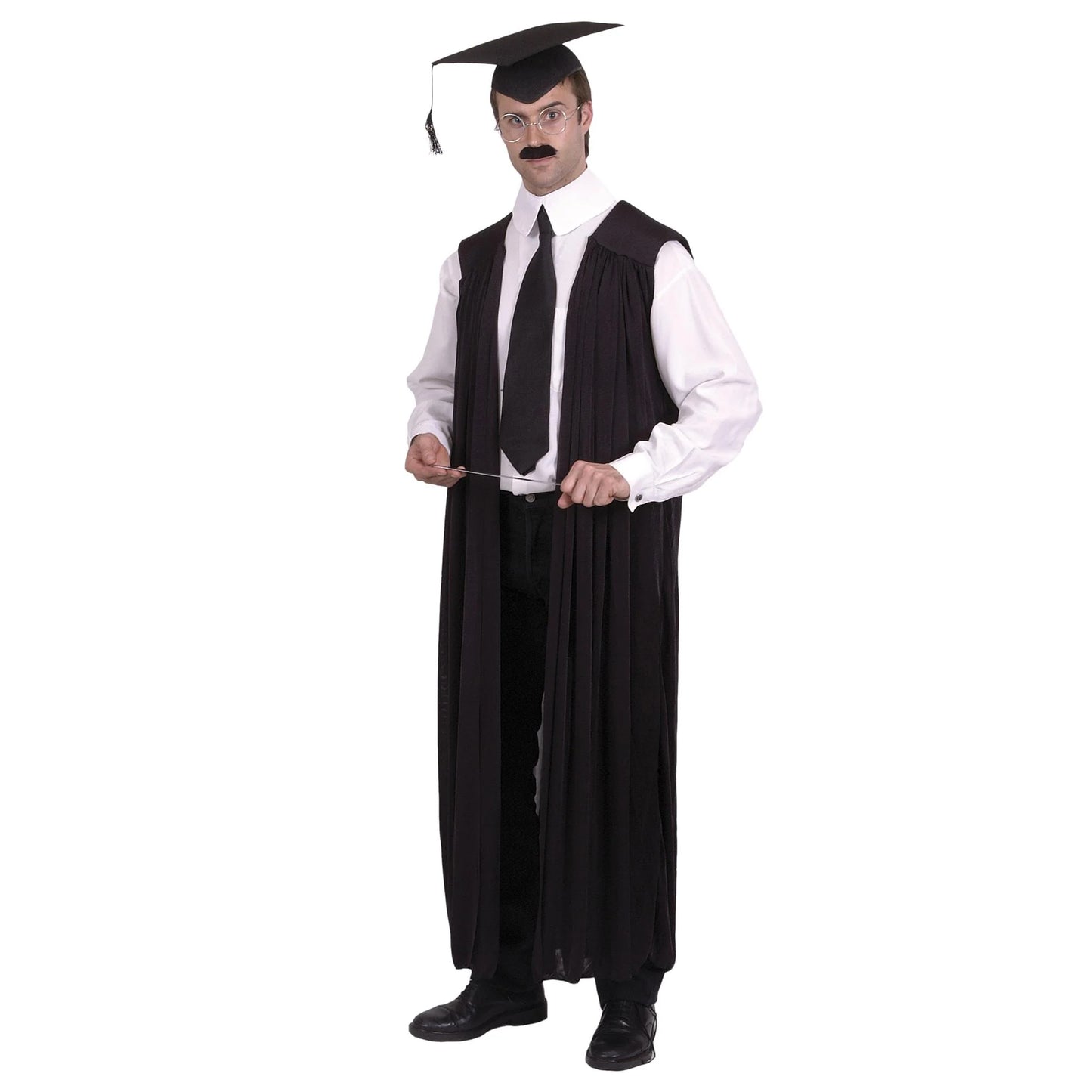 Black - Front - Smiffys Unisex Adult Teachers Gown Costume