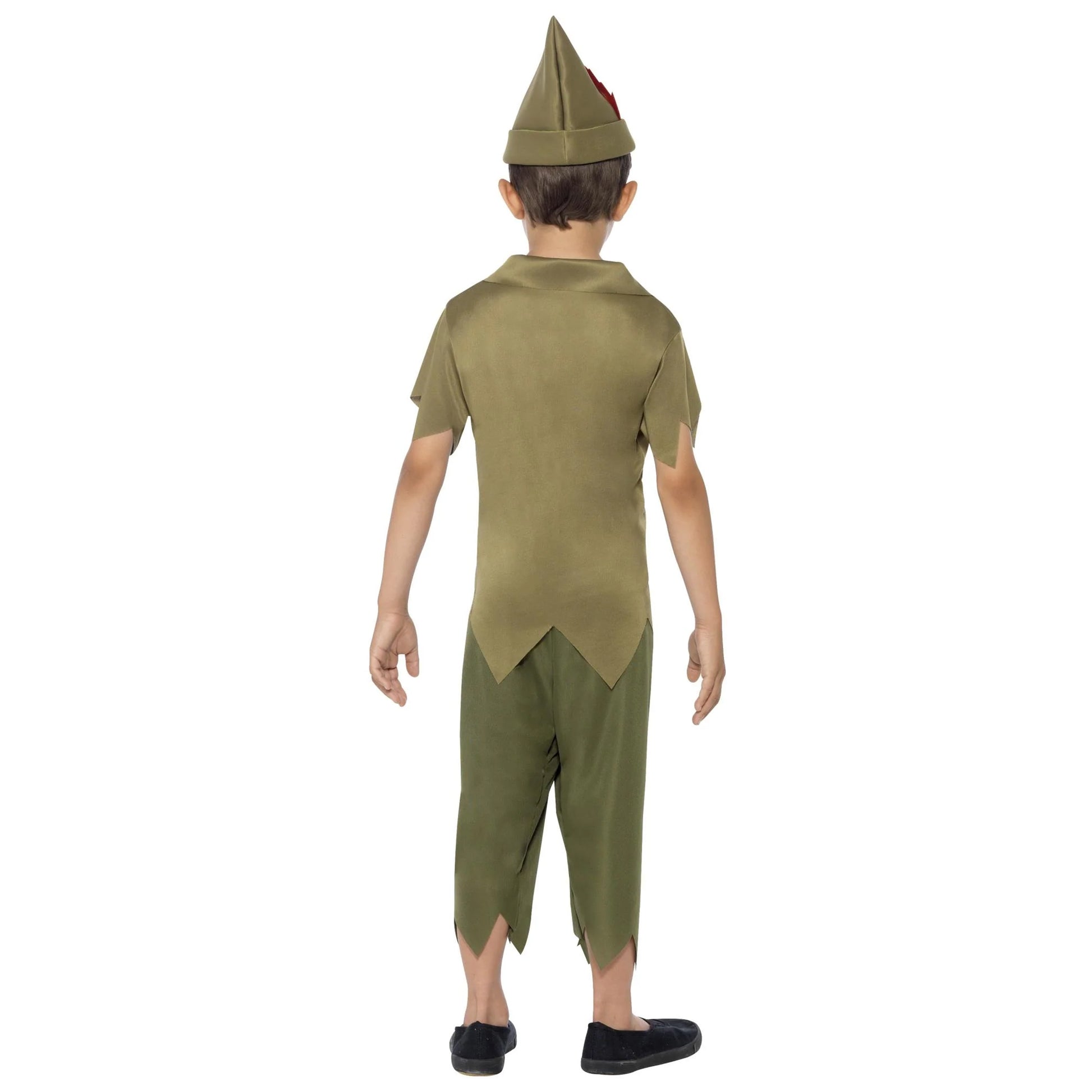 Green - Back - Robin Hood Childrens-Kids Costume Set