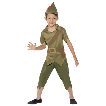 Green - Front - Robin Hood Childrens-Kids Costume Set