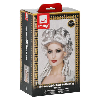 White - Back - Smiffys Womens-Ladies Deluxe Marie Antoinette Wig