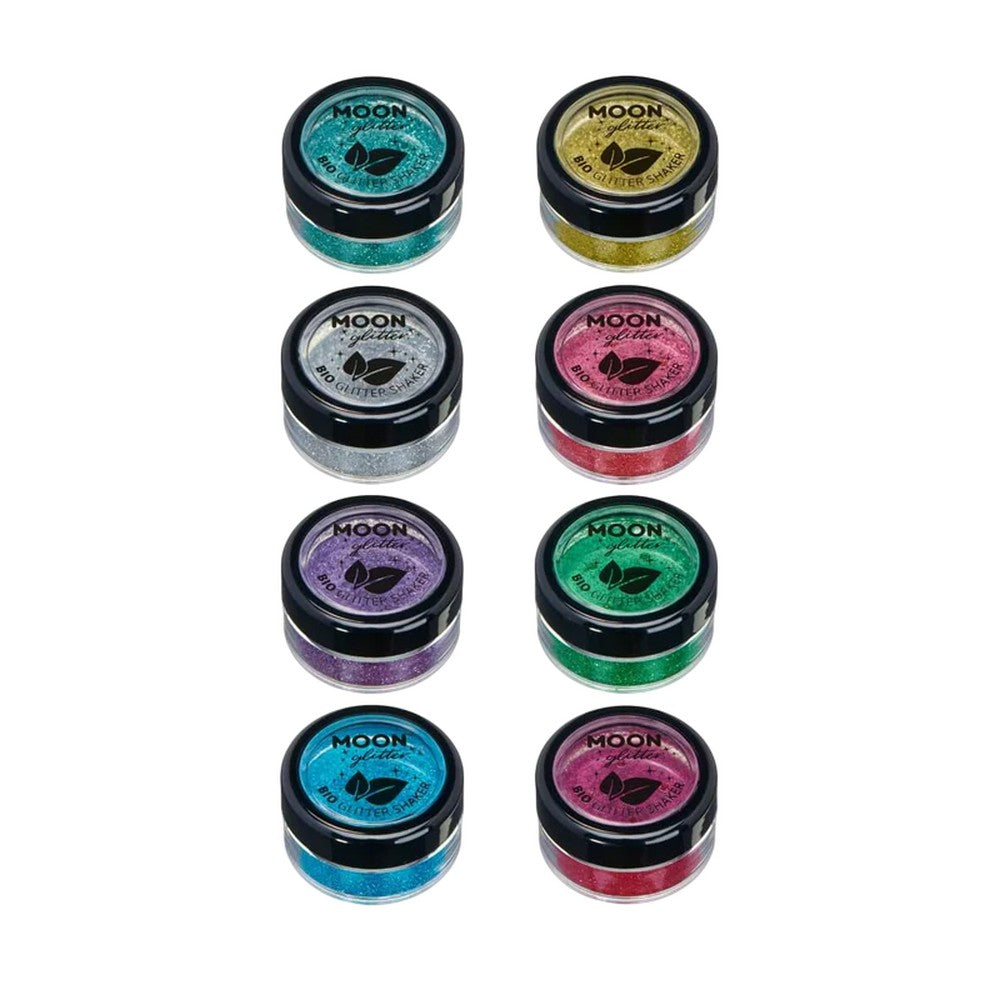 Multicoloured - Front - Moon Glitter Bio Craft Glitter Shakers