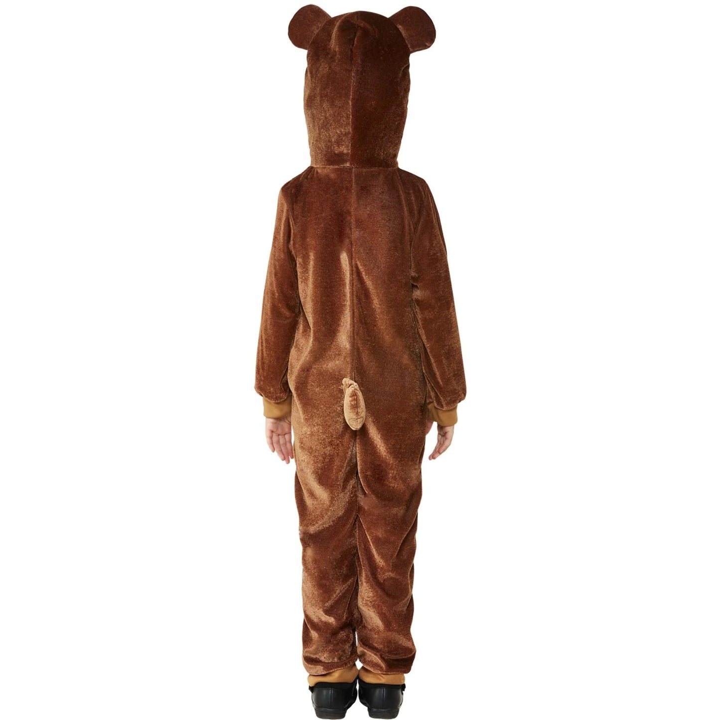 Brown - Back - Smiffys Toddler Bear Bodysuit