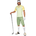 White-Green-Yellow - Front - Smiffys Mens Gone Golfing Costume