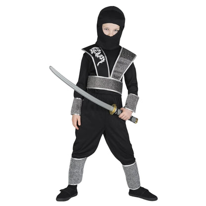 Black - Front - Smiffys Boys Ninja Costume Accessory