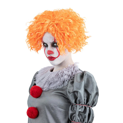 Orange - Back - It Chapter 2 Womens-Ladies Pennywise Wig