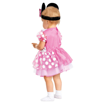 Pink - Back - Disney Baby Girls Classic Minnie Mouse Costume Set