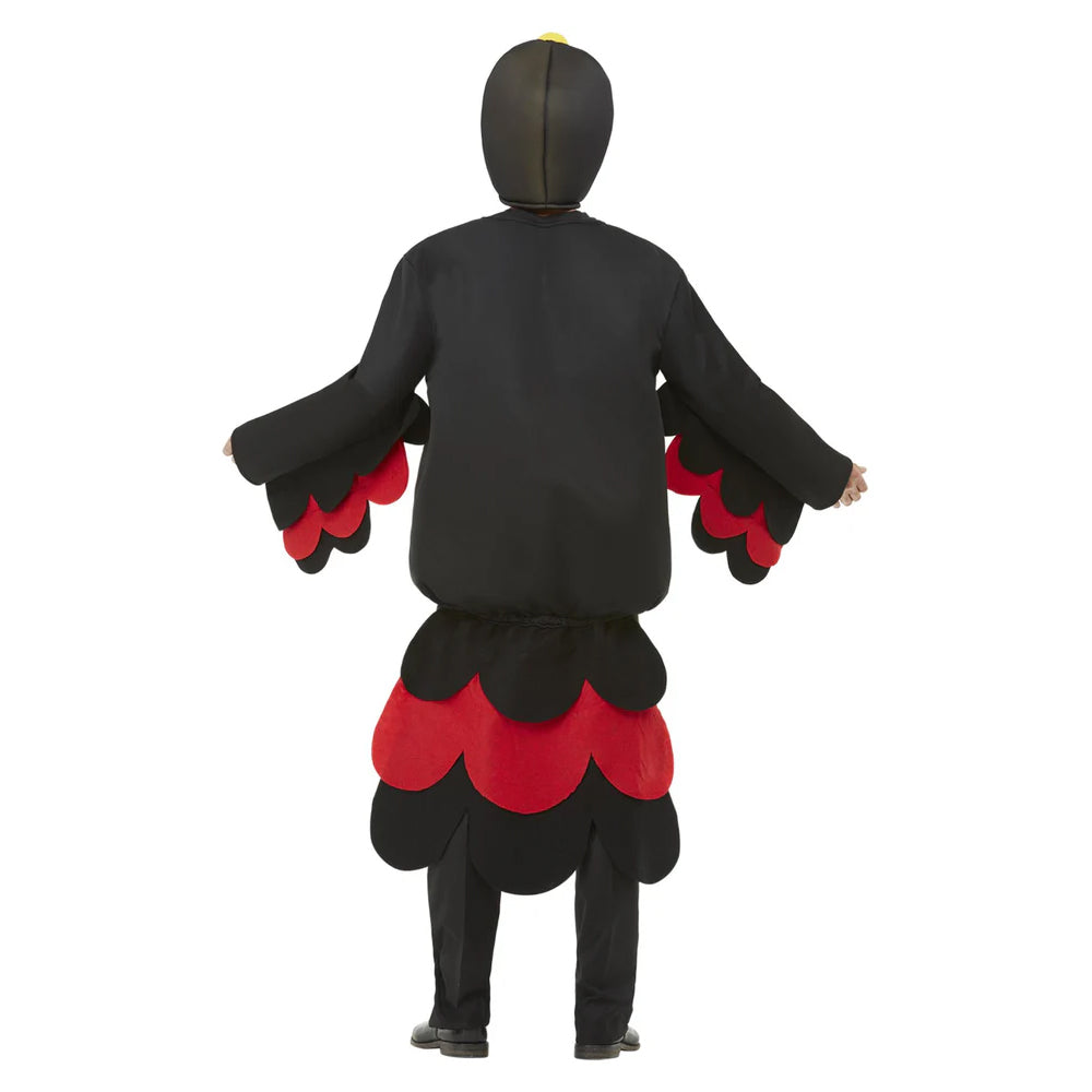 Black-White - Back - Smiffys Unisex Adult Bird Of Paradise Toucan Costume Tabard
