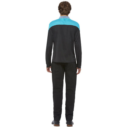 Blue-Black - Back - Star Trek Voyager Mens Science Uniform Costume