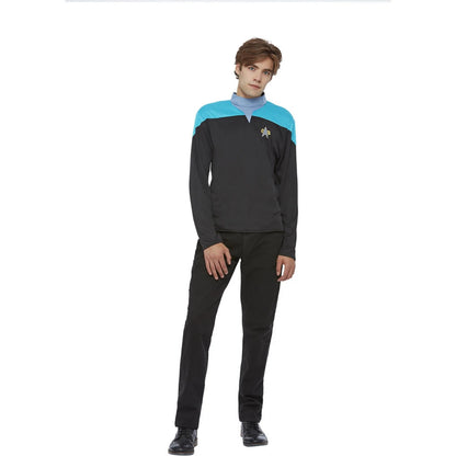 Blue-Black - Side - Star Trek Voyager Mens Science Uniform Costume
