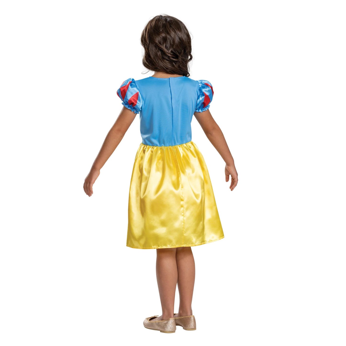 Blue-Yellow - Back - Snow White And The Seven Dwarfs Girls Basic Plus Costume Dress