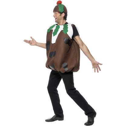 Brown - Lifestyle - Smiffys Mens Christmas Pudding Costume