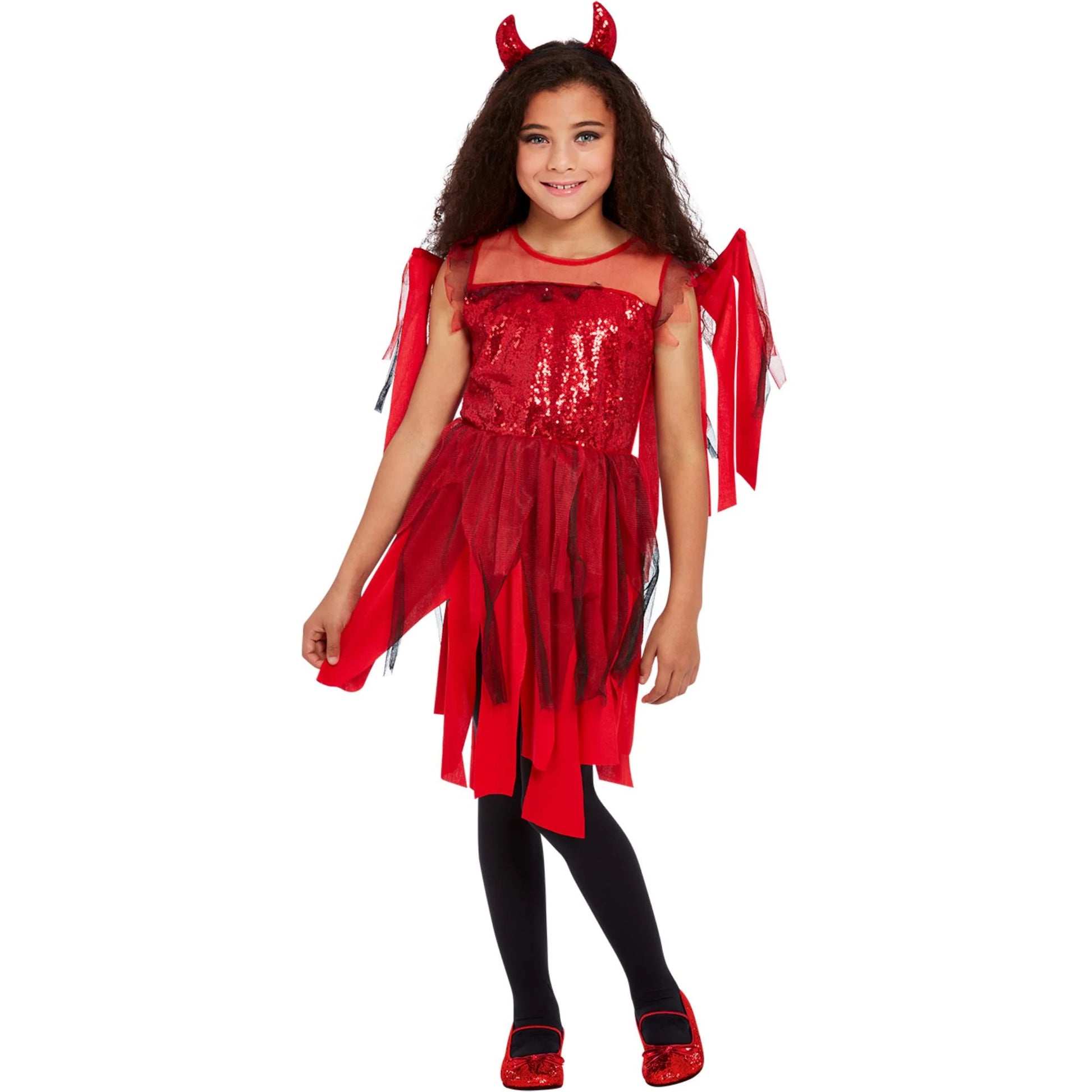 Red - Lifestyle - Smiffys Girls Punk Devil Costume
