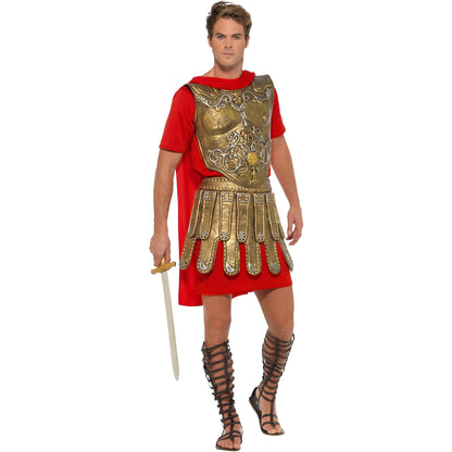 Red-Gold - Lifestyle - Smiffys Mens Roman Gladiator Costume
