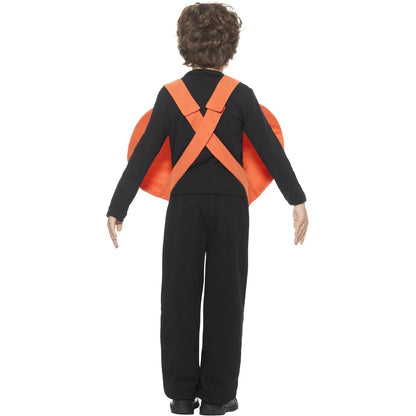 Orange-Black - Back - Smiffys Childrens-Kids Peach Costume