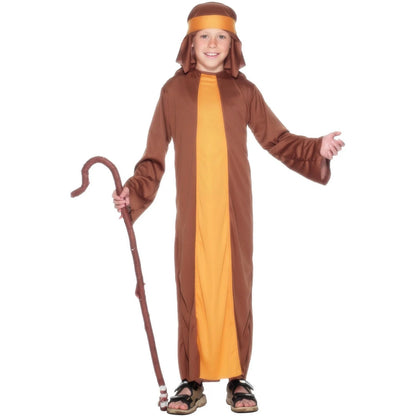 Brown-Golden - Front - Smiffys Childrens-Kids Shepherd Costume