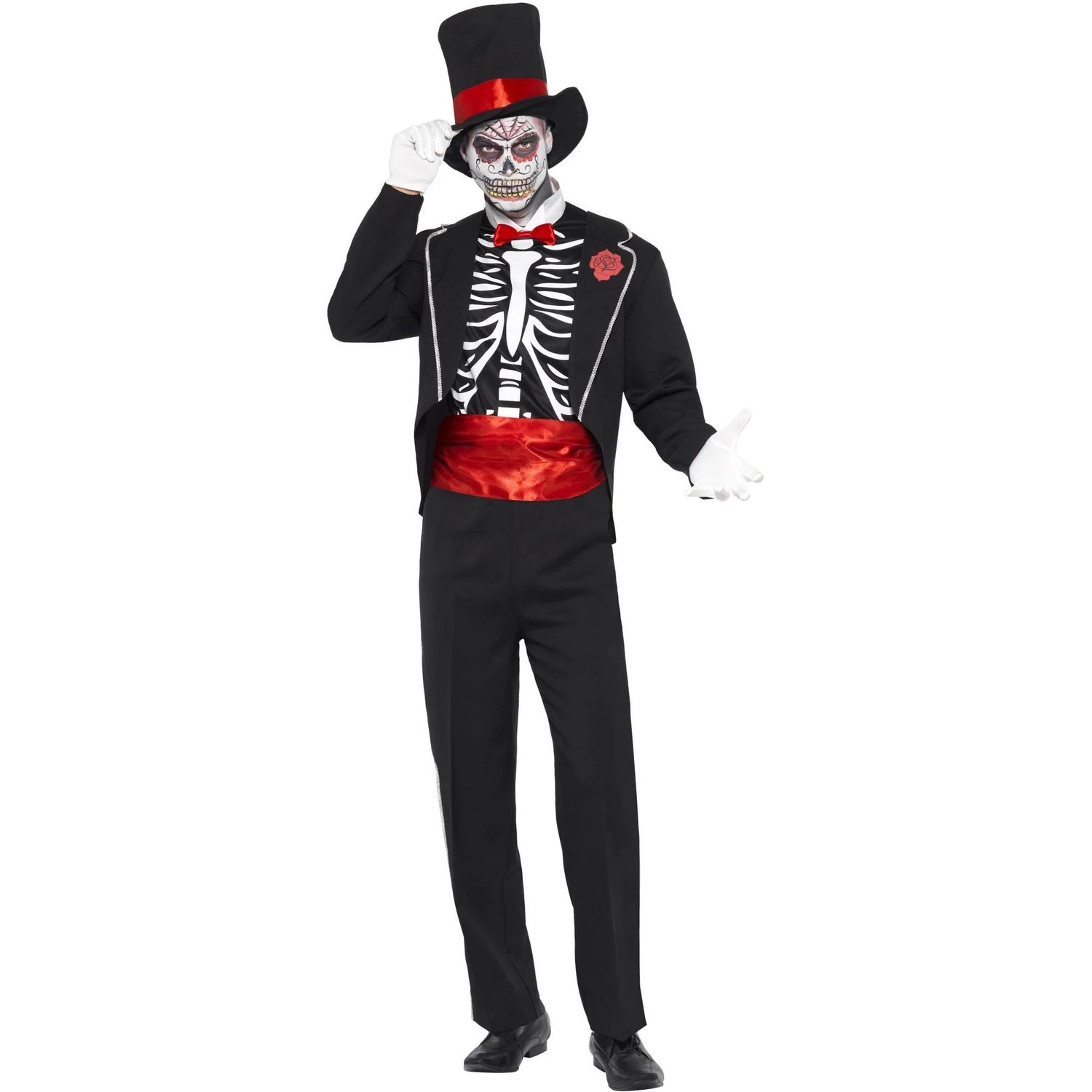 Multicoloured - Front - Smiffys Boys Day Of The Dead Costume