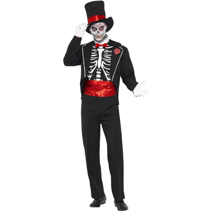 Multicoloured - Front - Smiffys Boys Day Of The Dead Costume