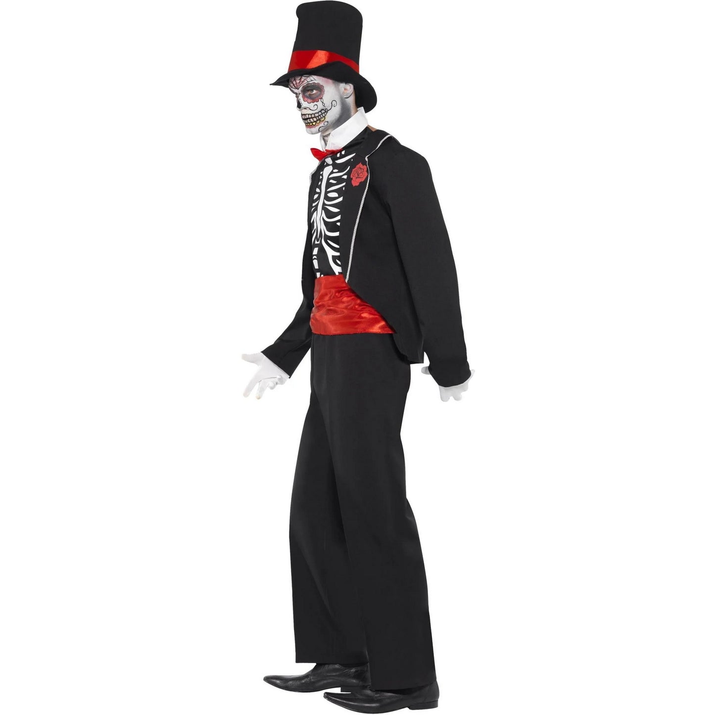 Multicoloured - Side - Smiffys Boys Day Of The Dead Costume