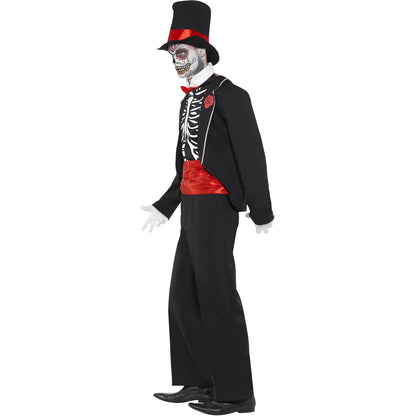 Multicoloured - Side - Smiffys Boys Day Of The Dead Costume