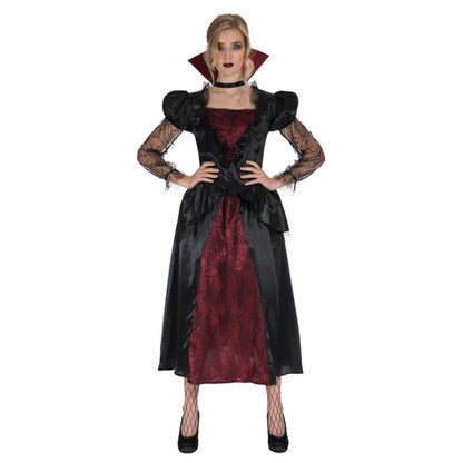 Burgundy-Black - Front - Smiffys Womens-Ladies Vampire Queen Costume