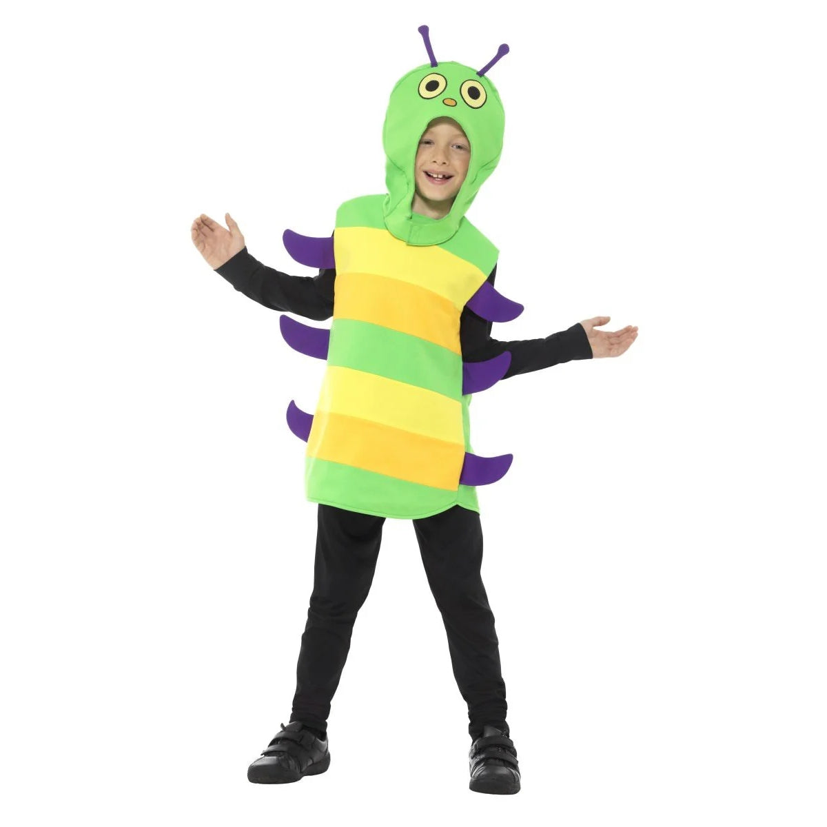 Multicoloured - Side - Smiffys Childrens-Kids Caterpillar Costume