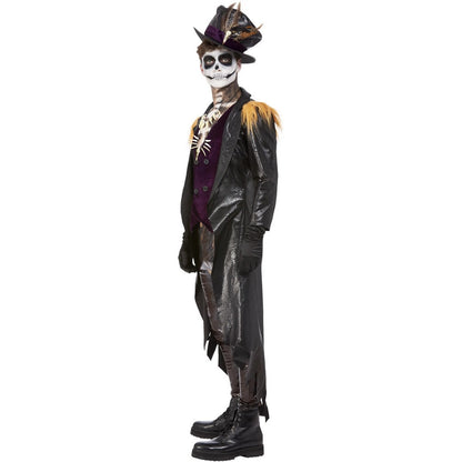 Black-Purple - Lifestyle - Smiffys Mens Deluxe Voodoo Witch Doctor Costume Set