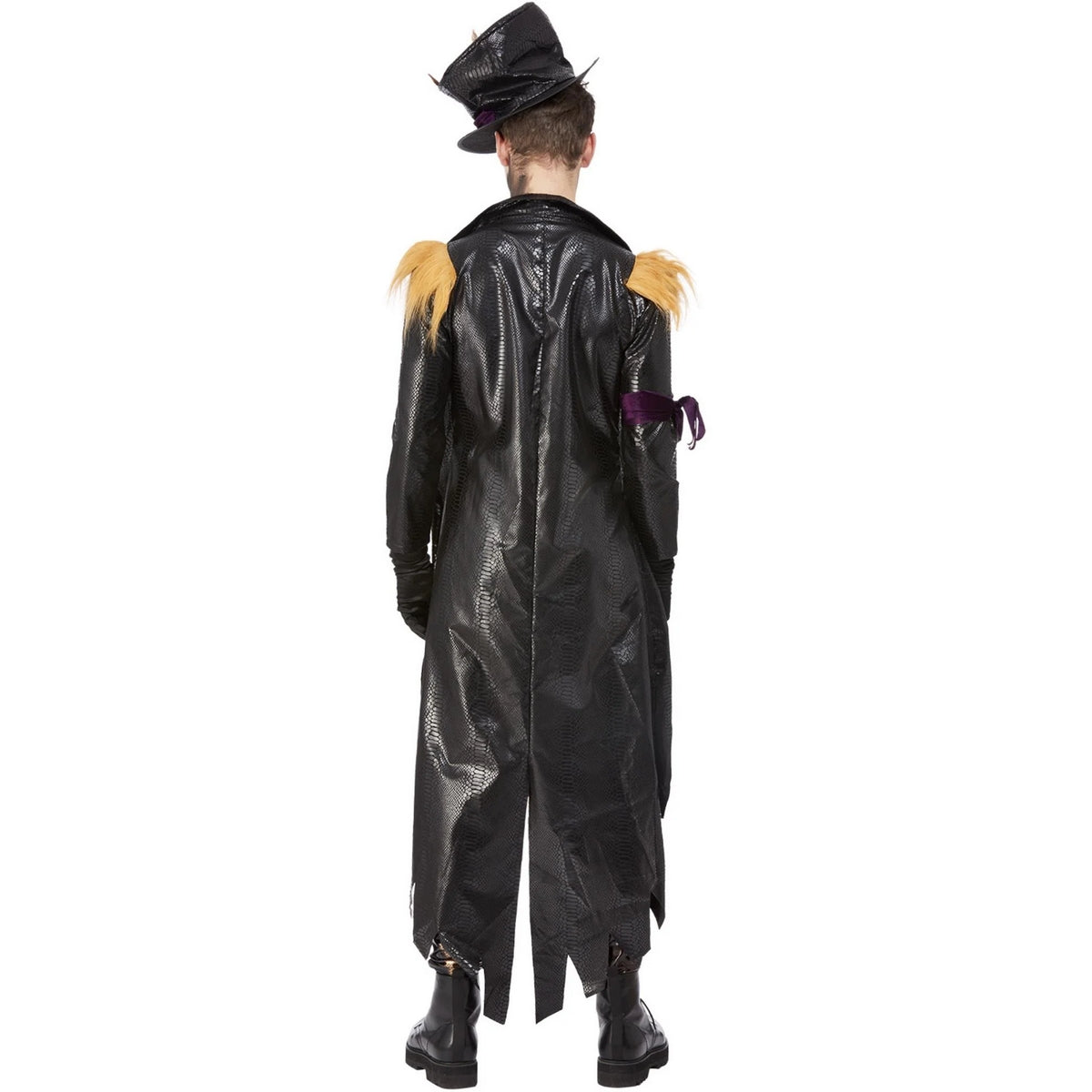 Black-Purple - Back - Smiffys Mens Deluxe Voodoo Witch Doctor Costume Set