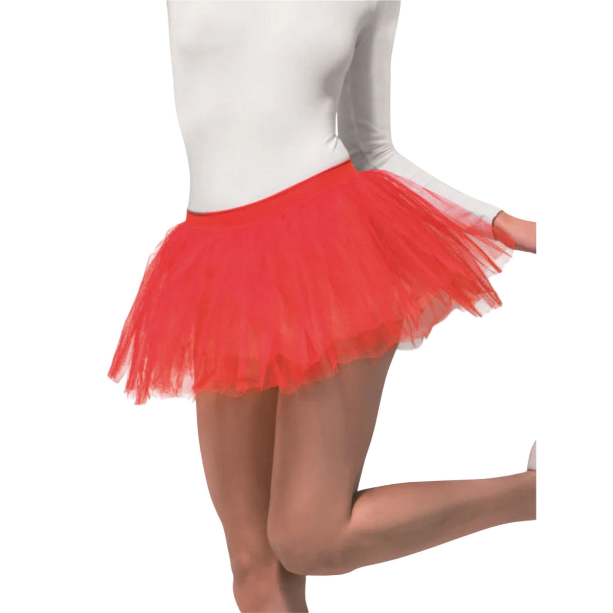Red - Back - Smiffys Womens-Ladies Underskirt Tutu