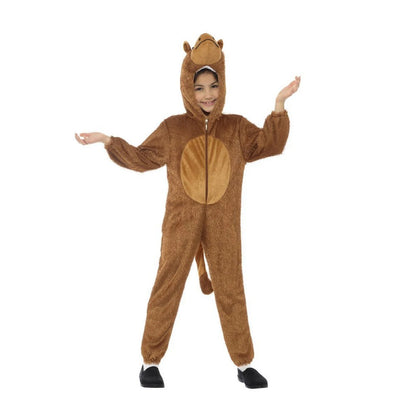 Brown - Front - Smiffys Childrens-Kids Camel Bodysuit