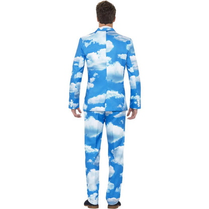 Blue-White - Back - Smiffys Mens Sky High Costume Suit