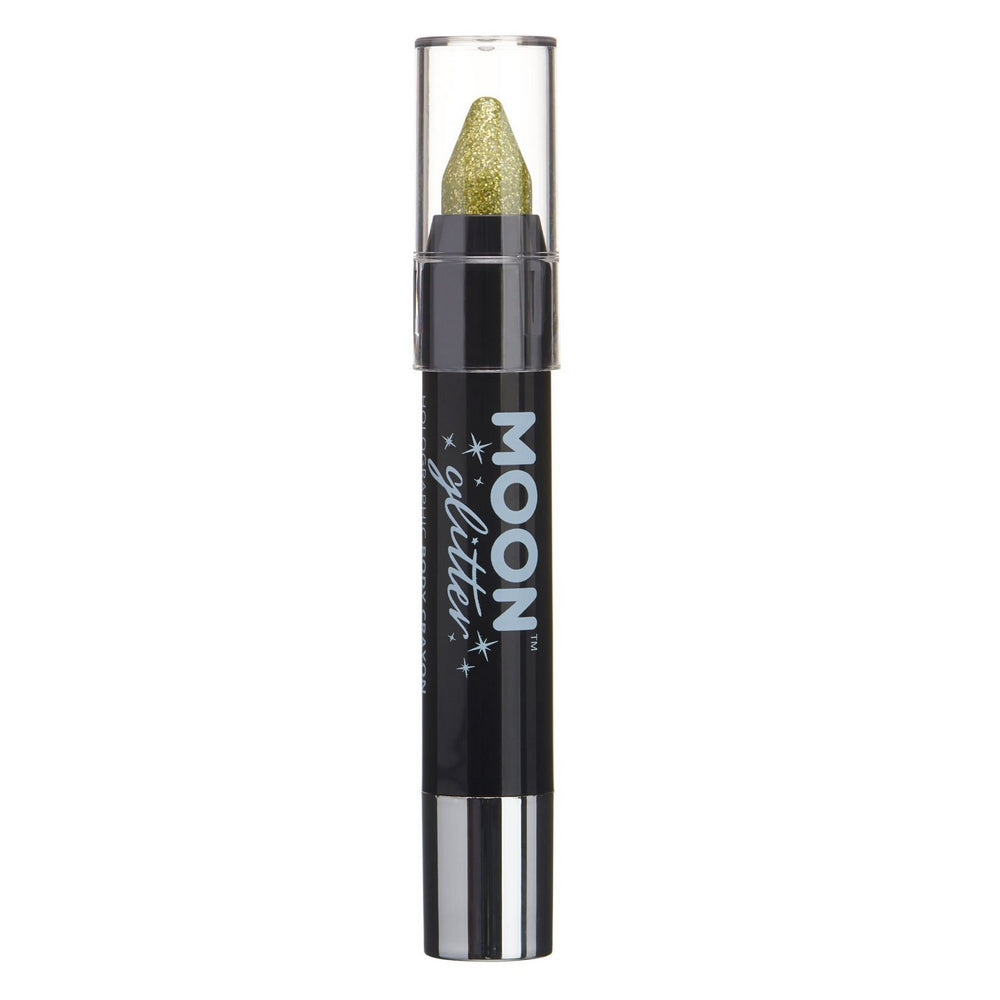 Multicoloured - Side - Moon Glitter Holographic Body Crayons (Pack of 6)