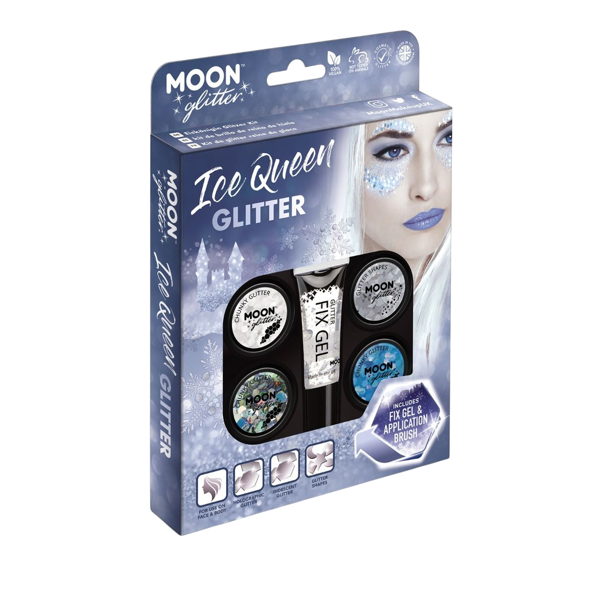 Silver-Blue - Pack Shot - Moon Glitter Ice Queen Glitter Set