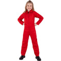 Red - Front - Smiffys Costume Boiler Suit