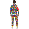 Multicoloured - Back - Rubik`s Mens Cube Tracksuit Set