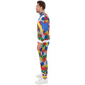 Multicoloured - Side - Rubik`s Mens Cube Tracksuit Set