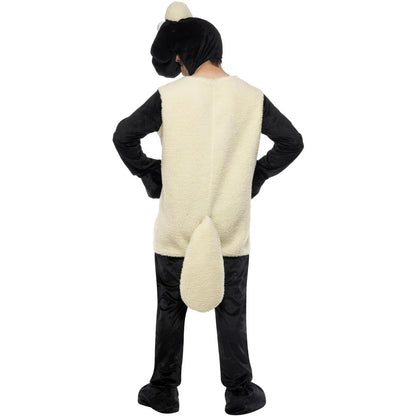 Black-White - Back - Shaun the Sheep Unisex Adult Costume