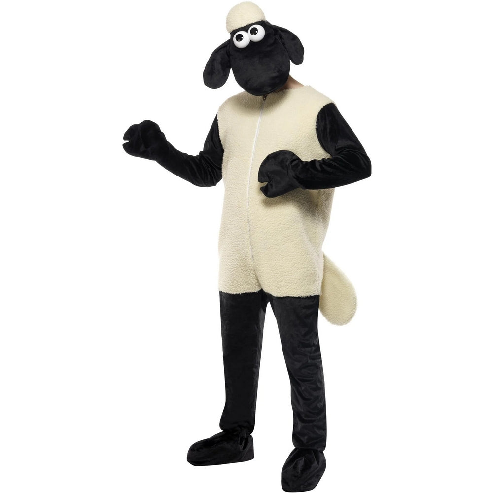 Black-White - Front - Shaun the Sheep Unisex Adult Costume