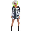 Black-White - Front - Beetlejuice Womens-Ladies Costume